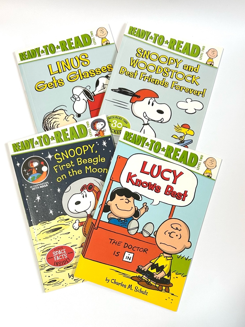 4/$20 Peanuts Ready-To-Read Level 2 Books Snoopy, Linus, Lucy, Charlie Brown